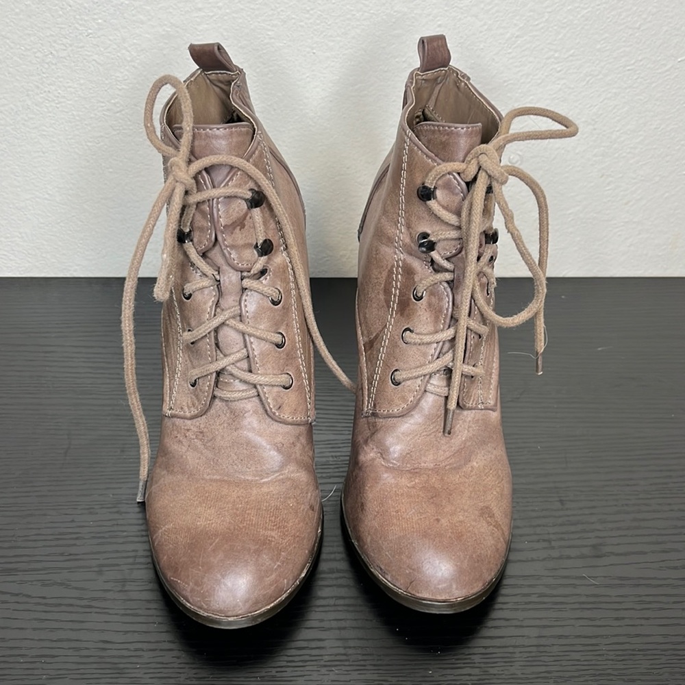 Charlotte Russe Lace-Up Booties